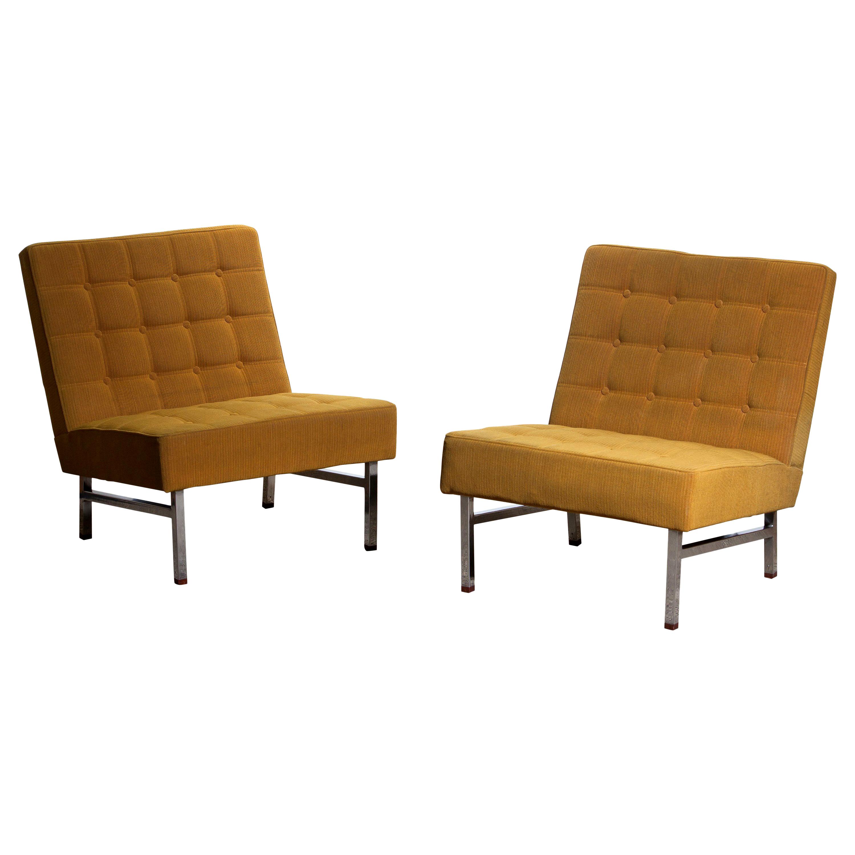 1960s Pair of Lounge or Easy Chairs by Karl Erik Ekselius for JOC Möbler, Sweden