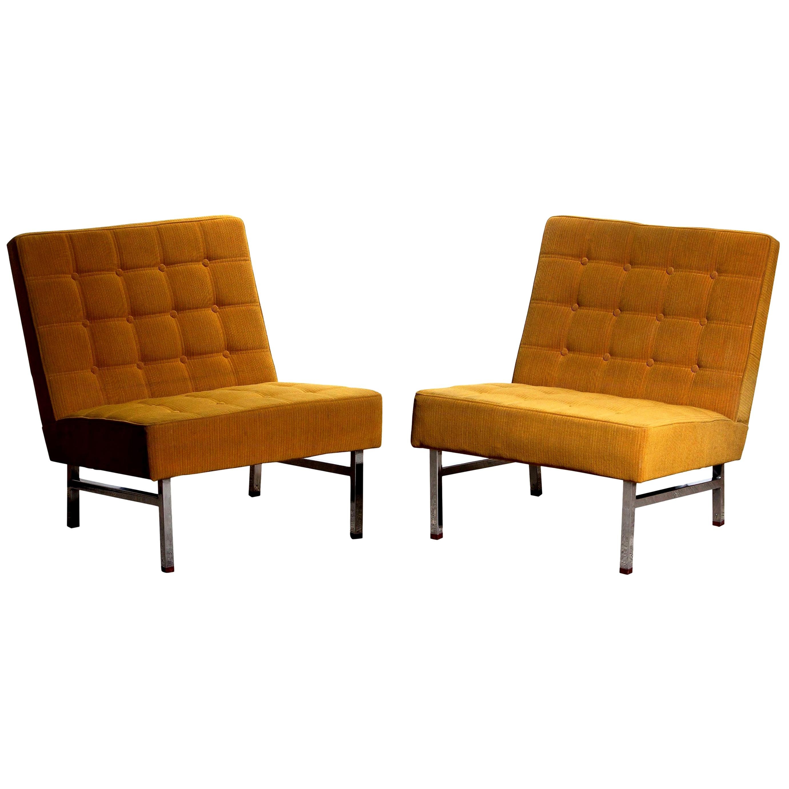 1960s Pair of Lounge or Easy Chairs by Karl Erik Ekselius for JOC Möbler, Sweden