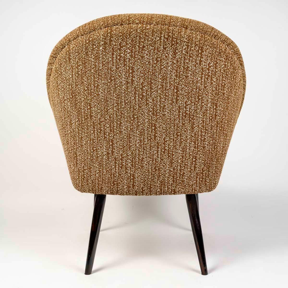 Milieu du XXe siècle Paire de chaises de cheminée Maison Roche des années 1960 en vente