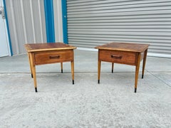 1960s Pair Of Mid Century End Tables by Lane