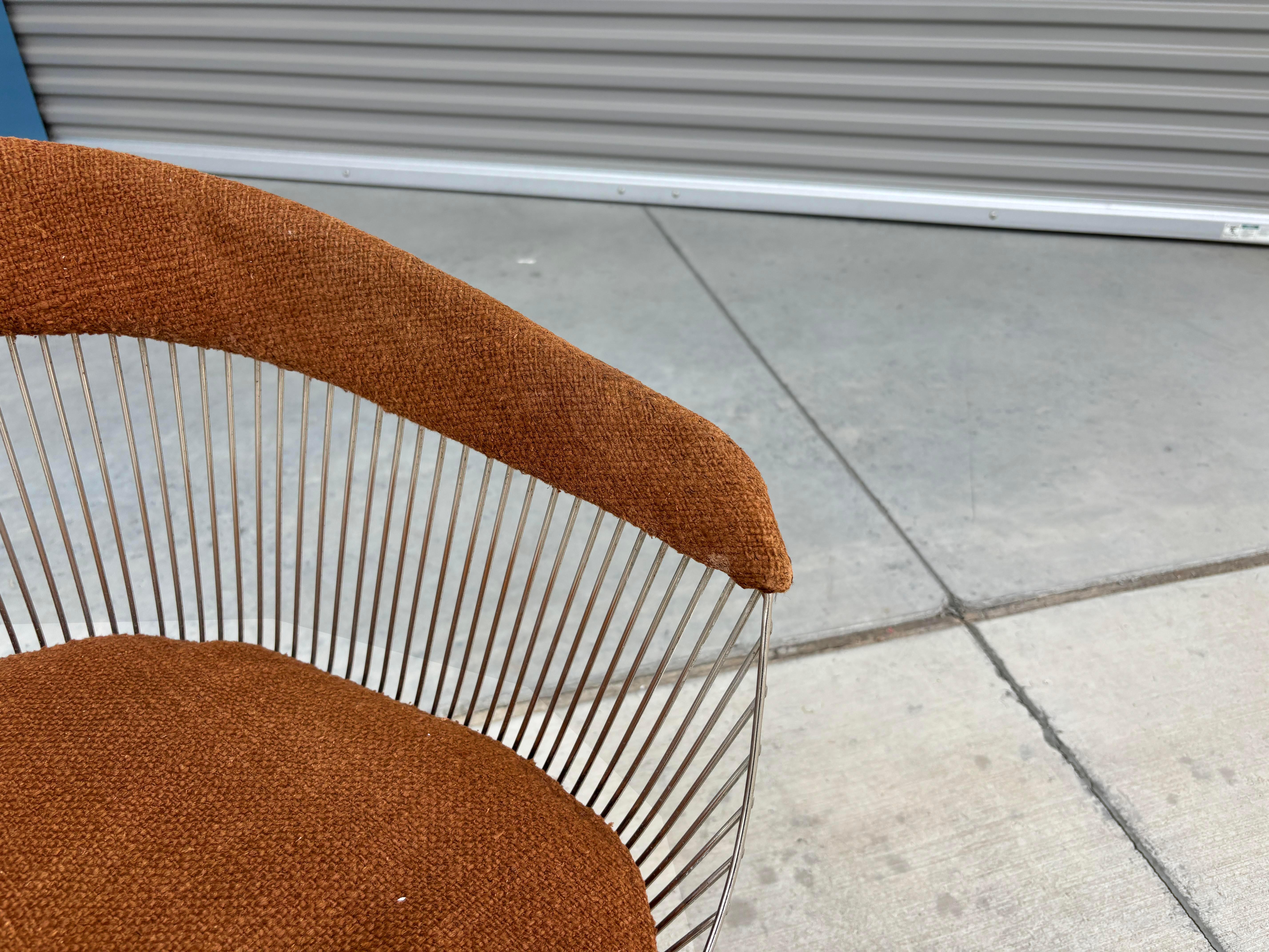 1960s Pair of Mid Century Warren Platner Dining Chairs for Knoll For Sale 4