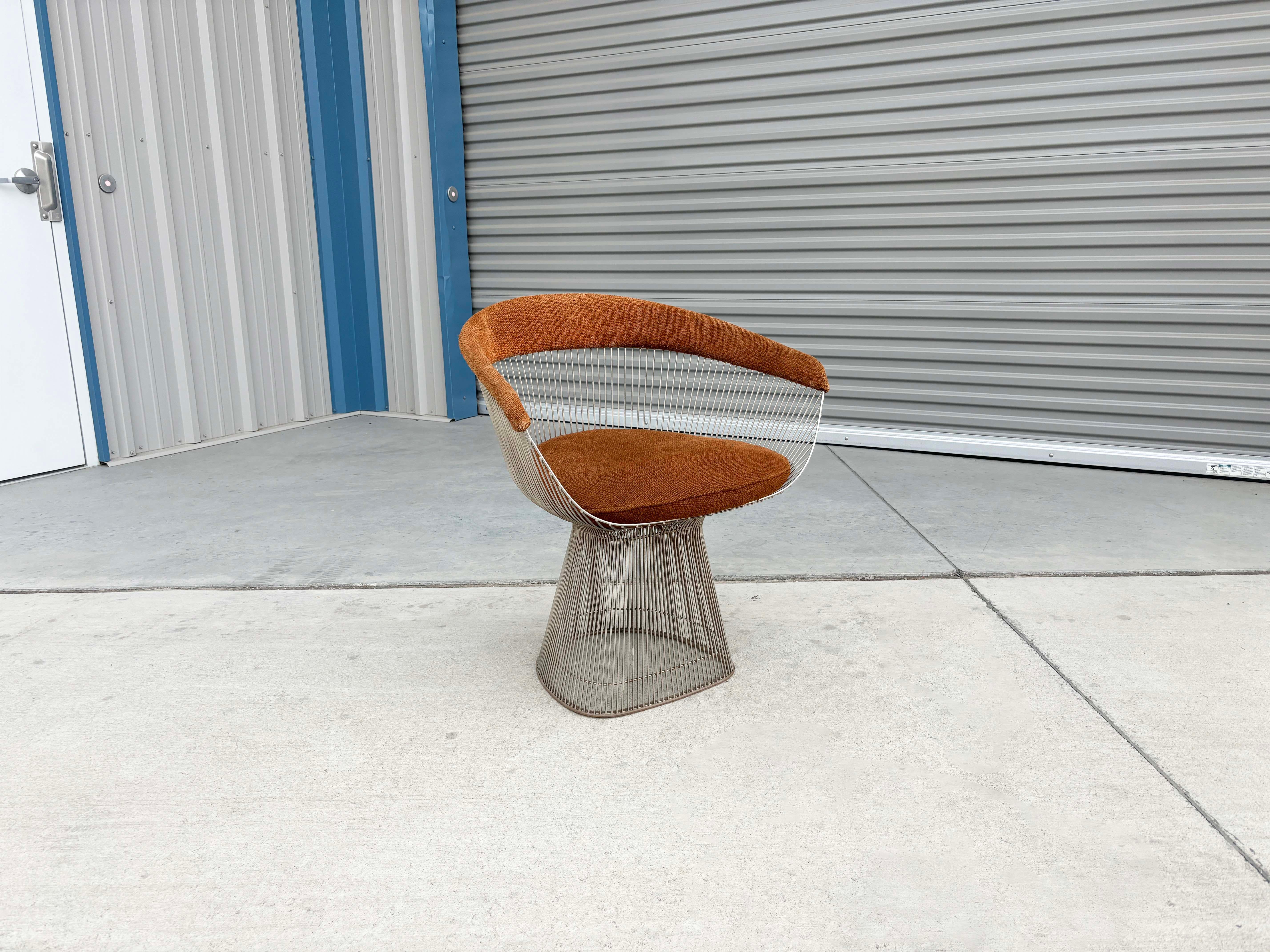 1960s Pair of Mid Century Warren Platner Dining Chairs for Knoll For Sale 1