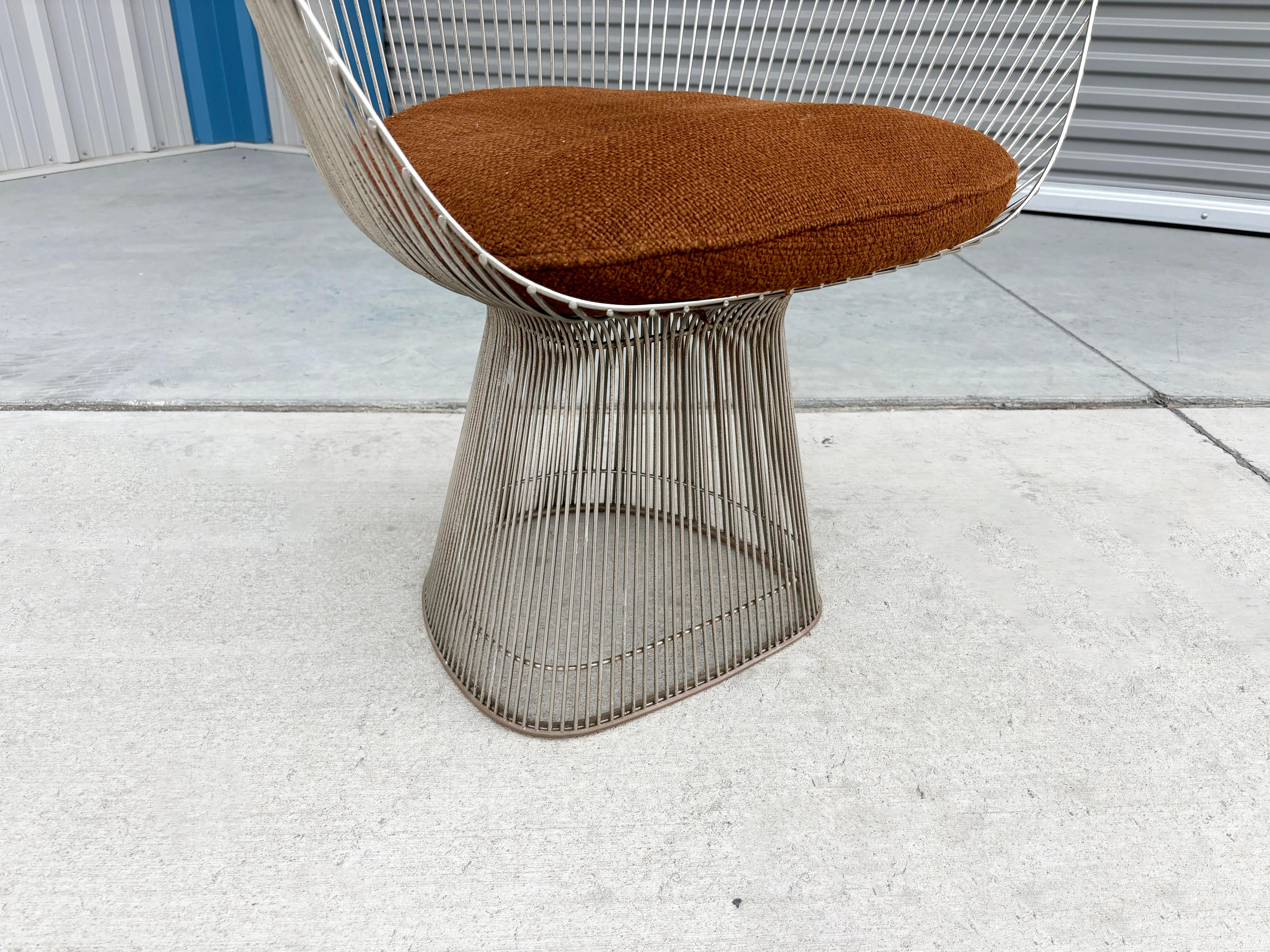 1960s Pair of Mid Century Warren Platner Dining Chairs for Knoll For Sale 2