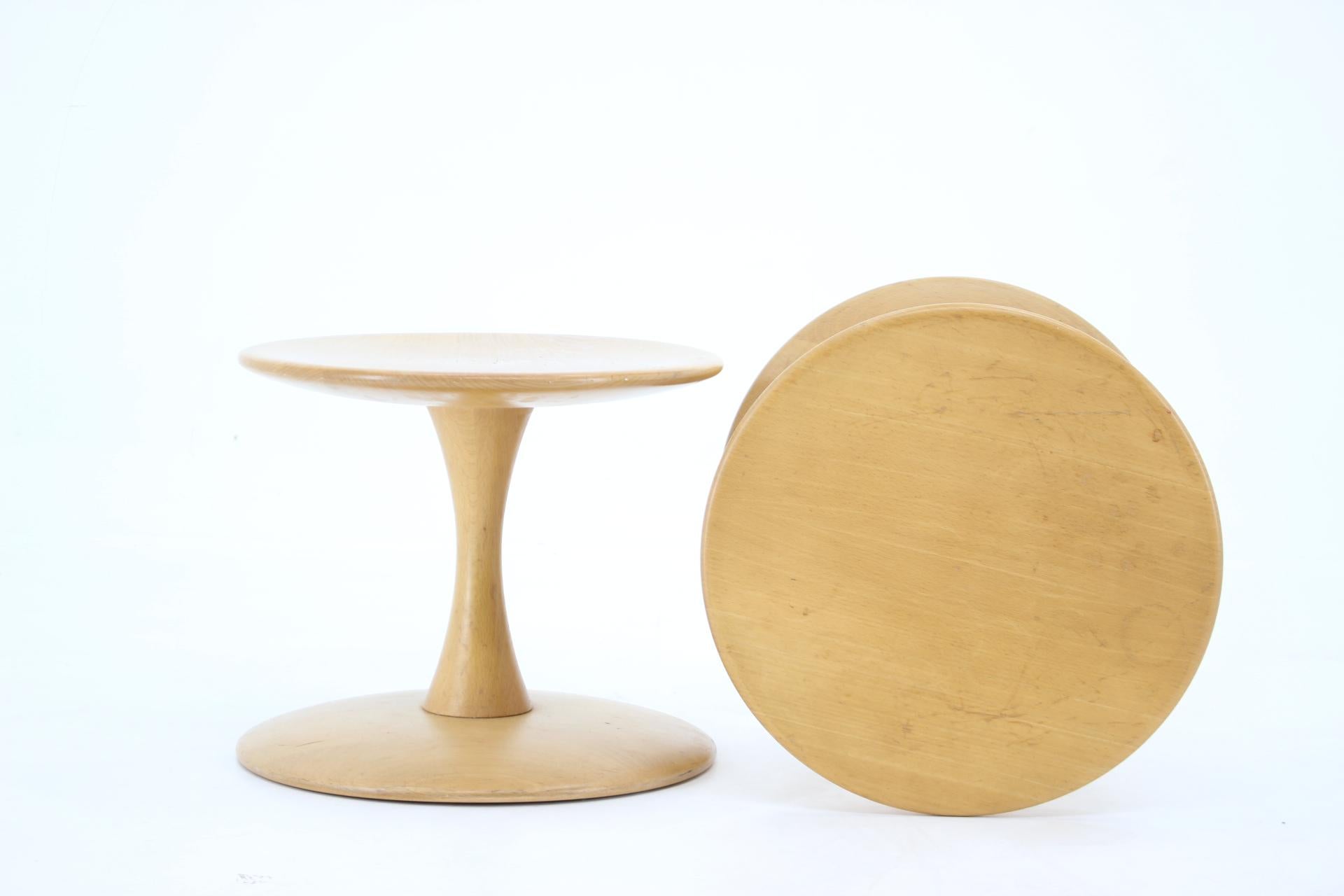 Danish 1960s Pair of Nanna Ditzel Beech Stools by Kolds Savværk, Denmark For Sale