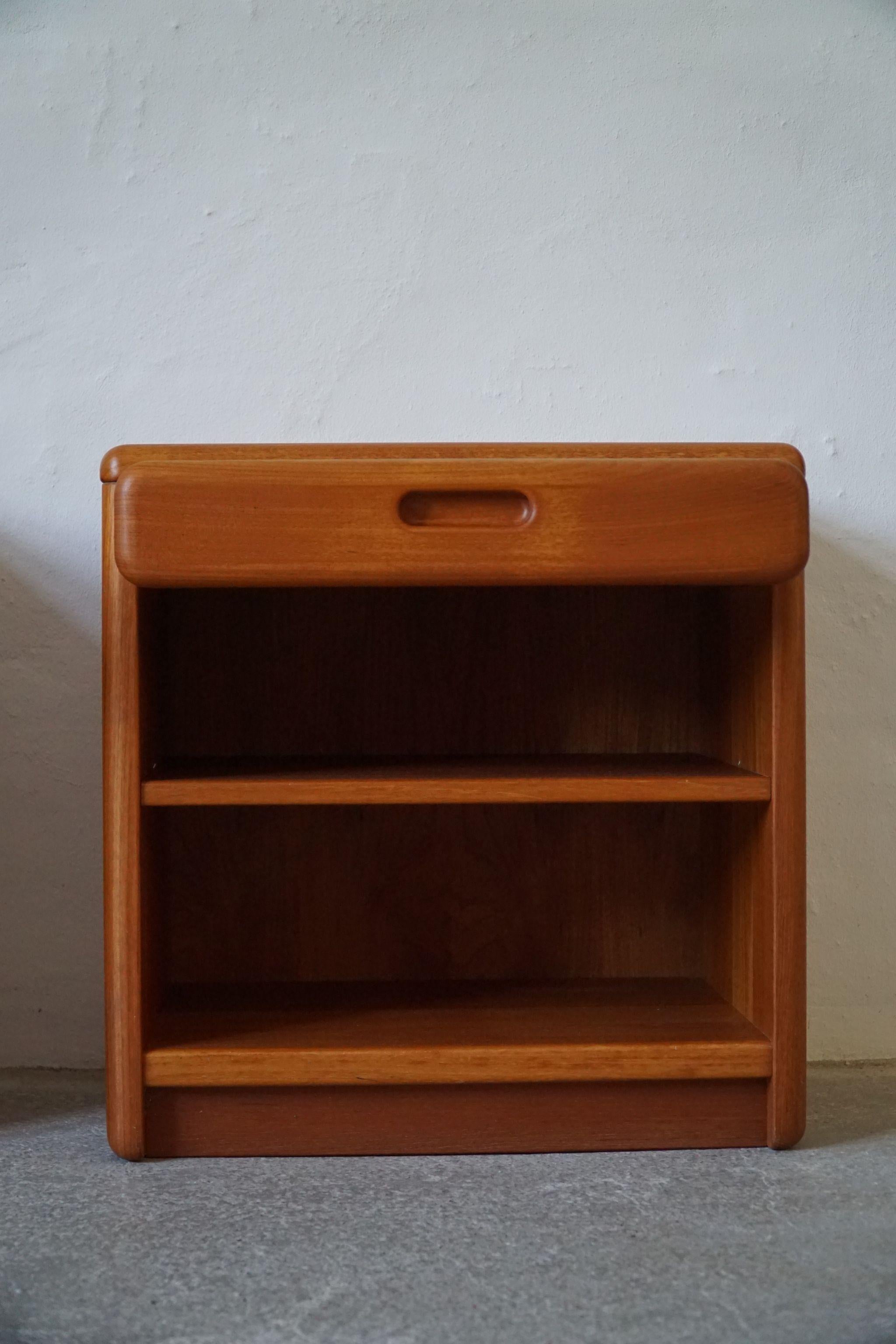 20th Century 1960s, Pair of Night Stands with Drawers in Solid Teak, Danish Mid-Century