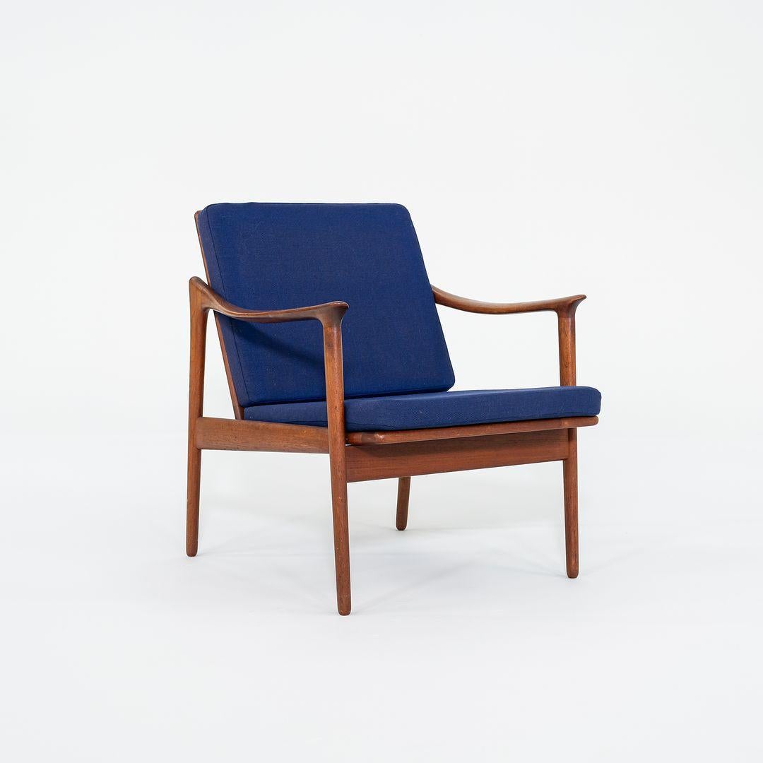 Paire de chaises longues norvégiennes modèle 563 en teck de Frederik Kayser des années 1960 en vente 1