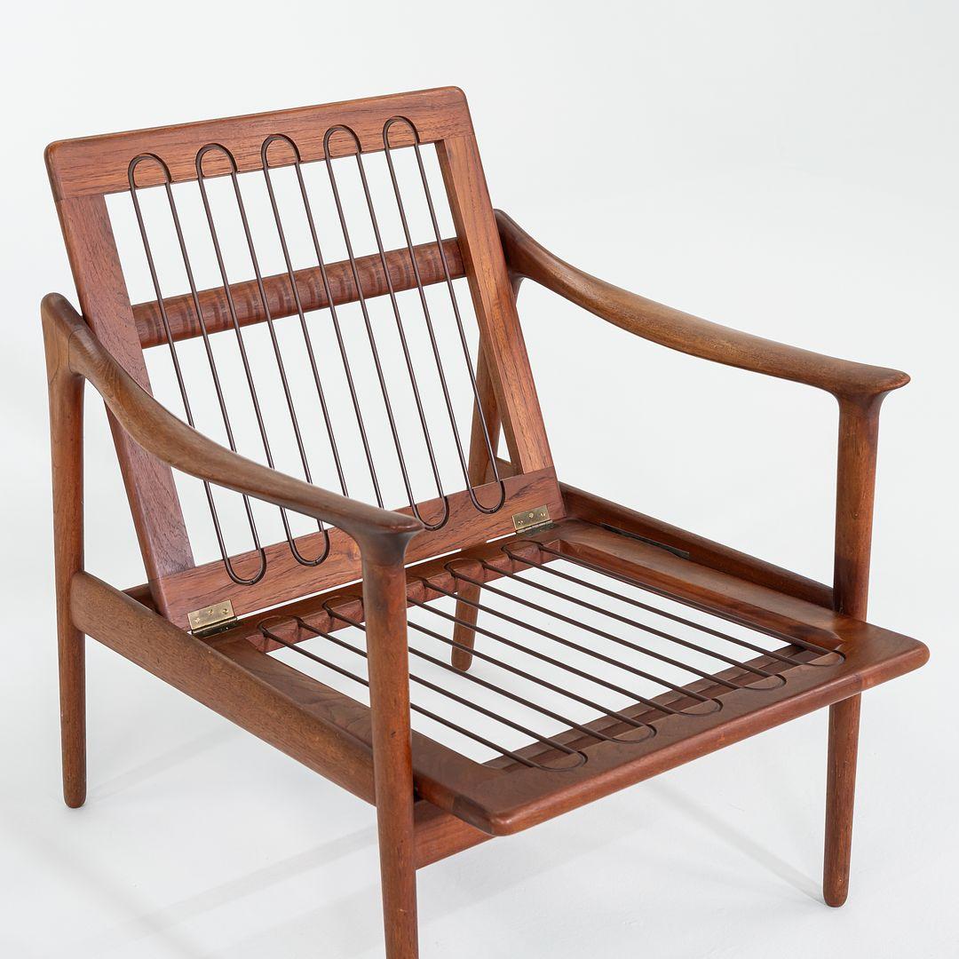Paire de chaises longues norvégiennes modèle 563 en teck de Frederik Kayser des années 1960 en vente 2