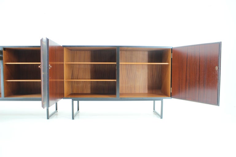 1960s Pair of Omann Jun Upcycled Palisander Sideboard, Denmark  In Good Condition In Praha, CZ