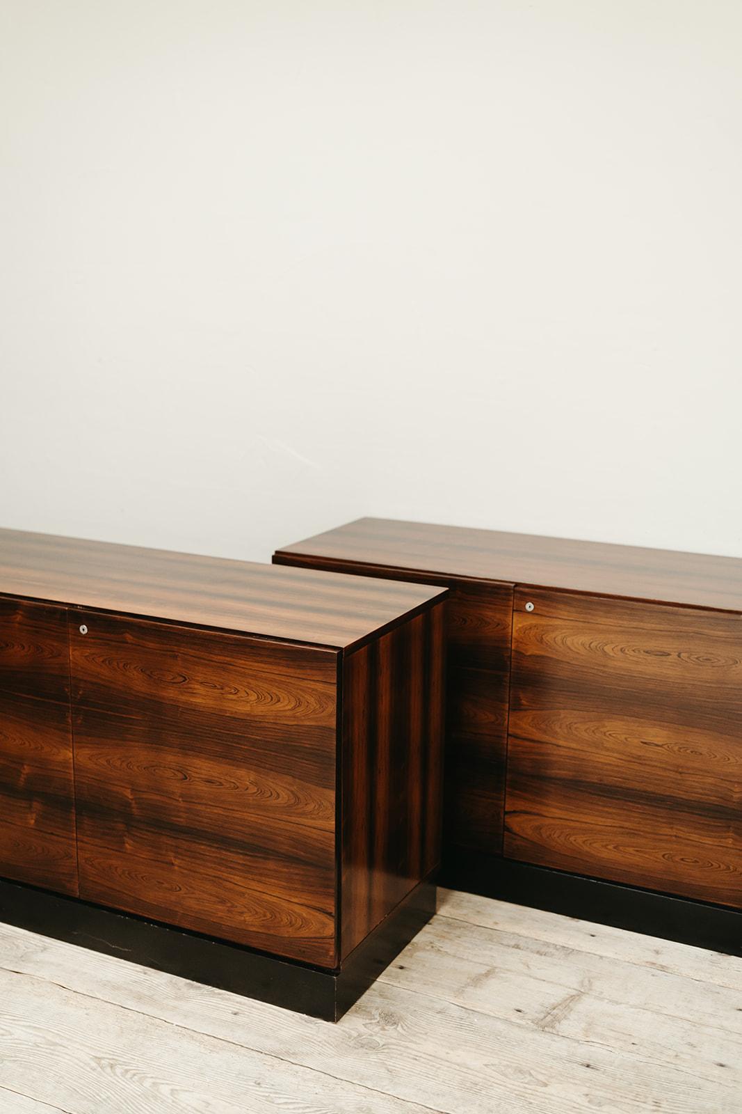 Belgian 1960's pair of Oswald Vermaercke sideboards For Sale