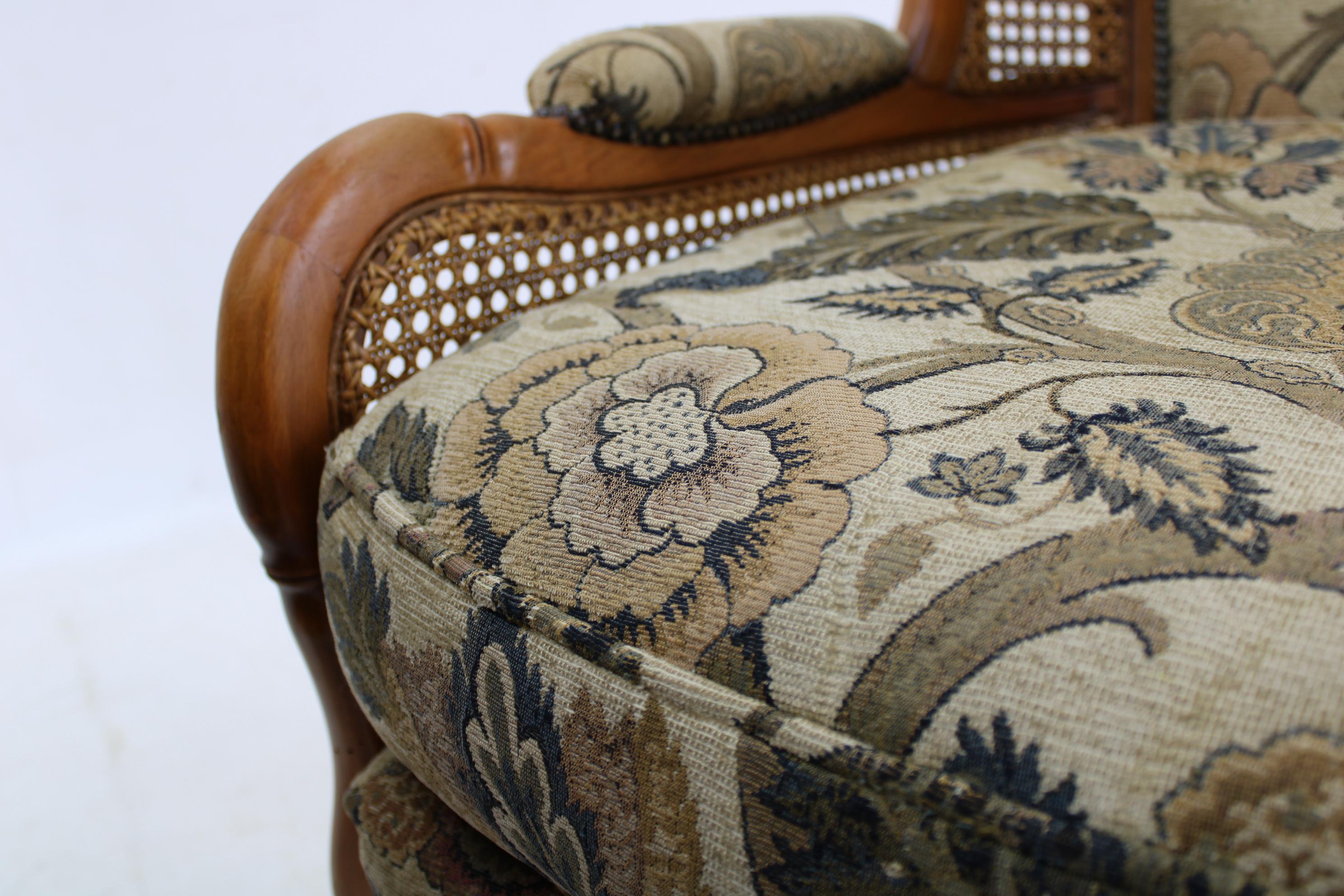 1960s Pair of Rattan Armchairs , Italy For Sale 4