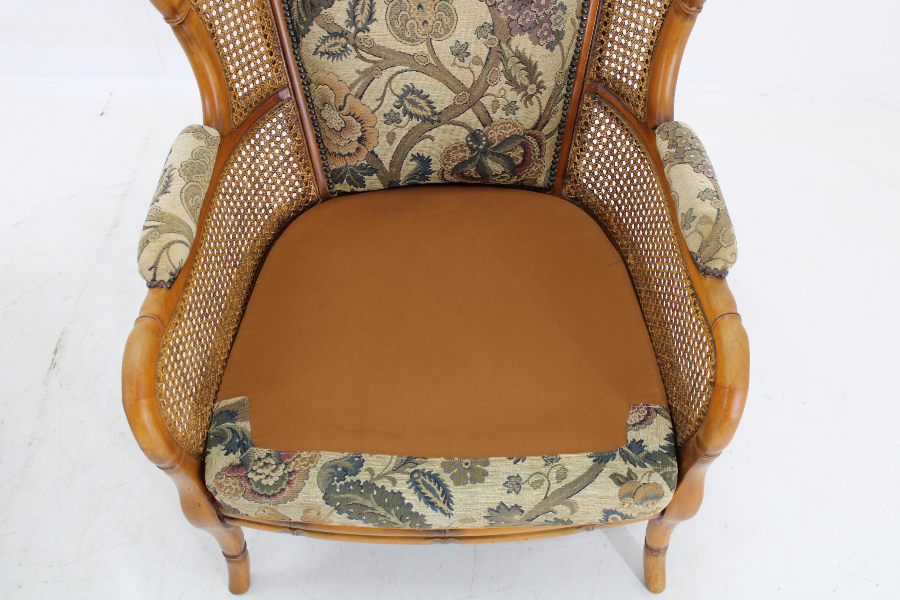 1960s Pair of Rattan Armchairs , Italy For Sale 7