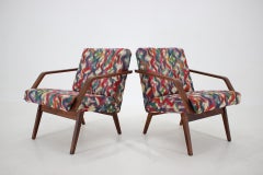 1960s Pair of Restored Armchairs, Czechoslovakia