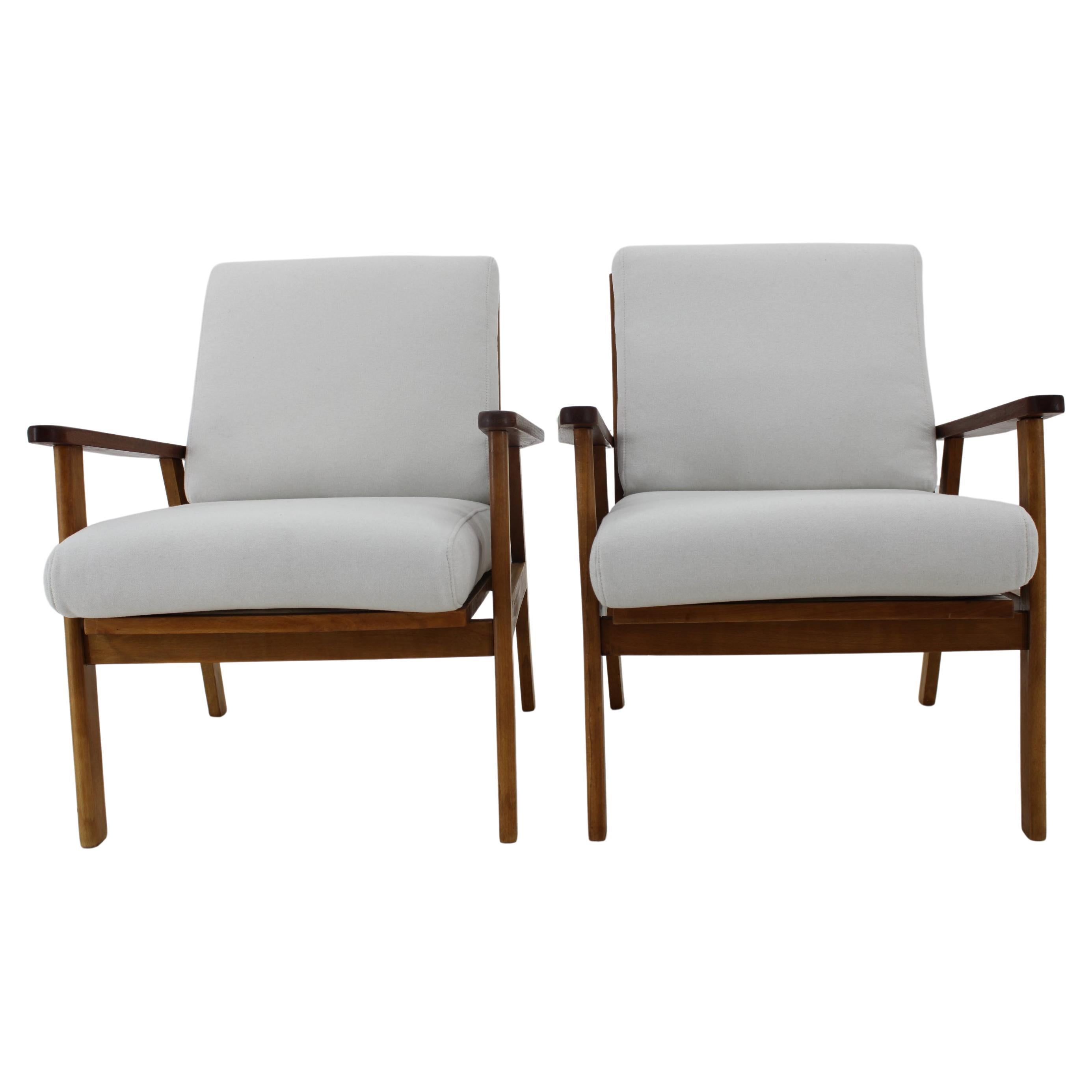 1960s Pair of Restored Armchairs, Denmark  For Sale