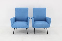 1960s Pair of Restored Italian Armchairs