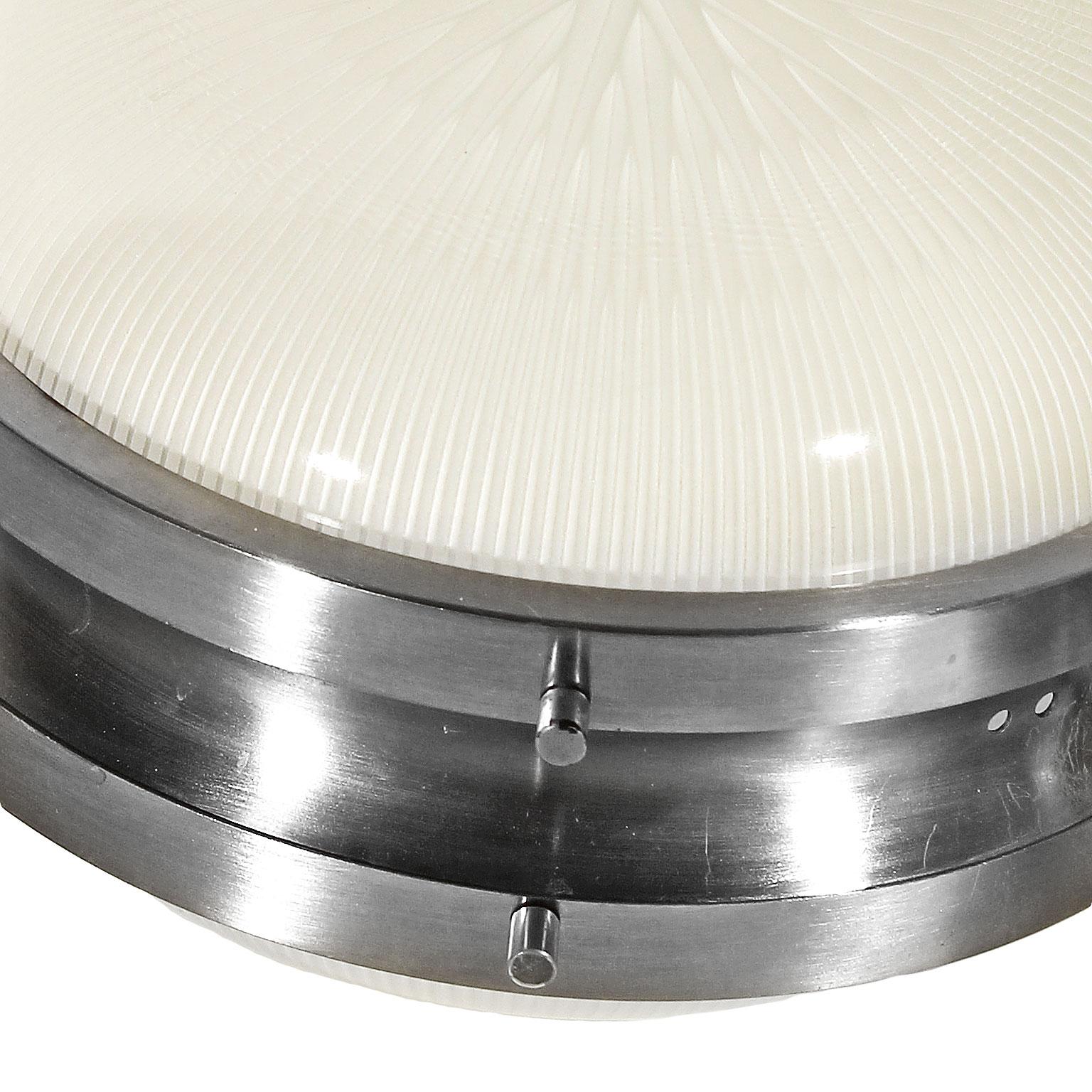 Mid-20th Century 1960s Pair of Sigma Wall Lights by Sergio Mazza for Artemide Brass Glass, Italy