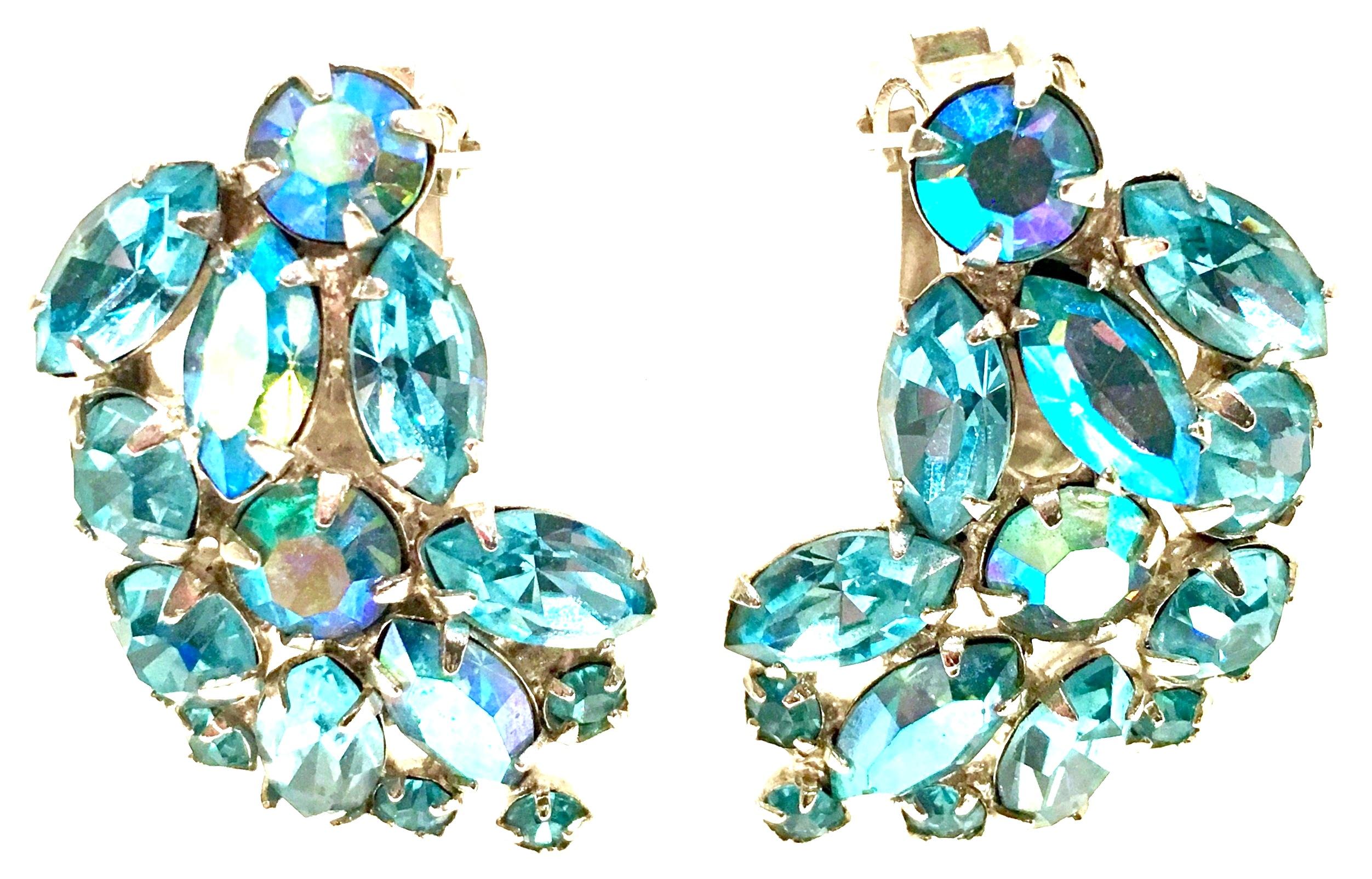 swarovski sapphire earrings
