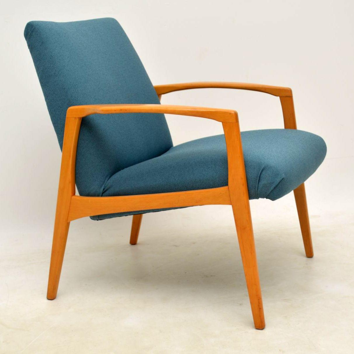 Mid-Century Modern 1960s Pair of Swedish Vintage Armchairs