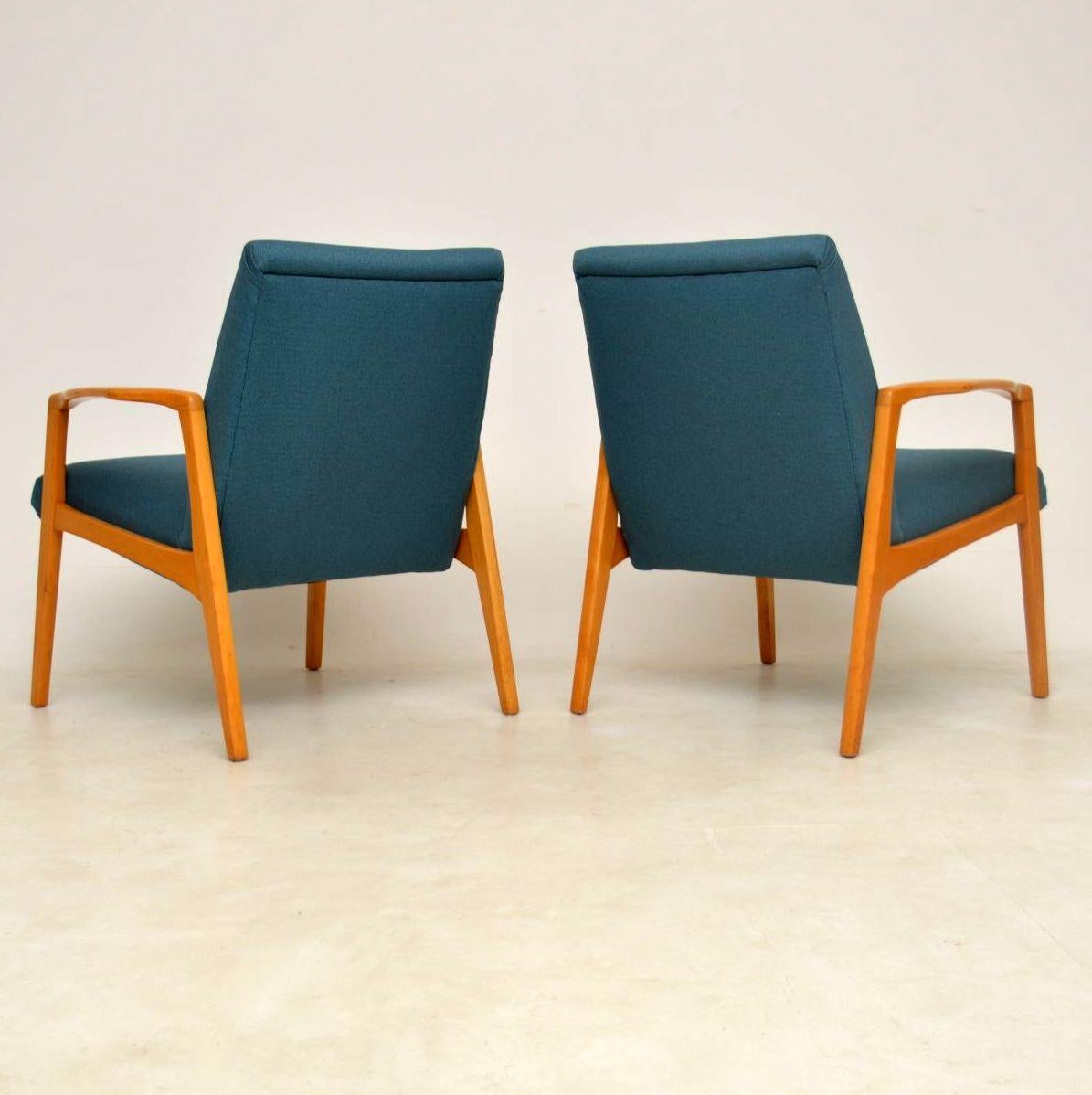 Mid-Century Modern 1960s Pair of Swedish Vintage Armchairs