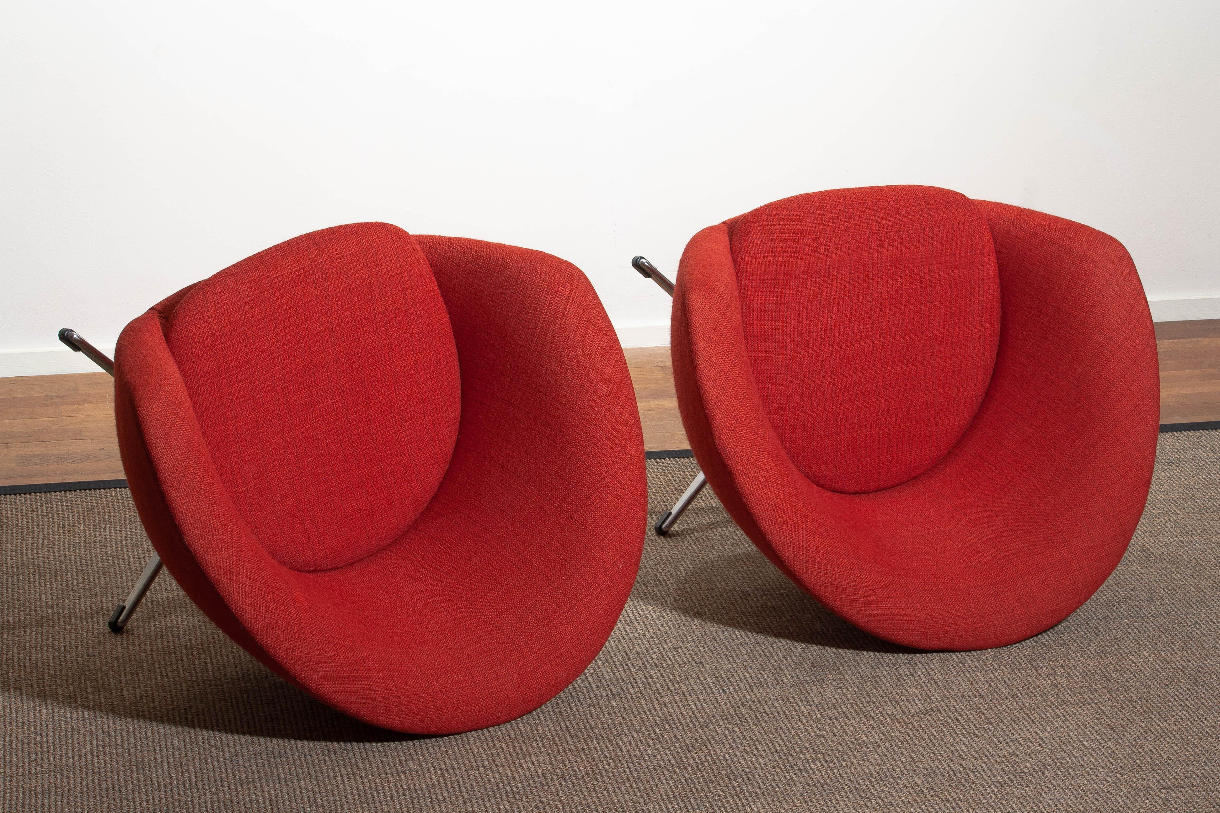 1960s, Pair of Swivel Lounge Chairs By Carl Eric Klote For Overman, Denmark 7