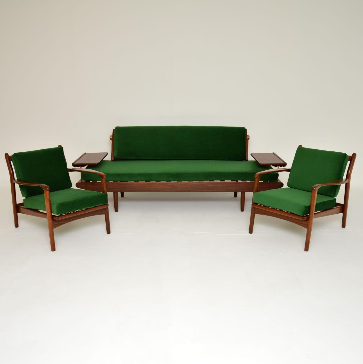 1960's Pair of Vintage Afromosia Armchairs by Toothill 3