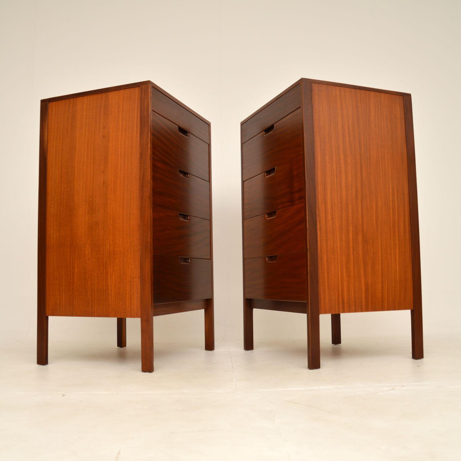 Mid-Century Modern 1960s Pair of Vintage Chest of Drawers by Richard Hornby