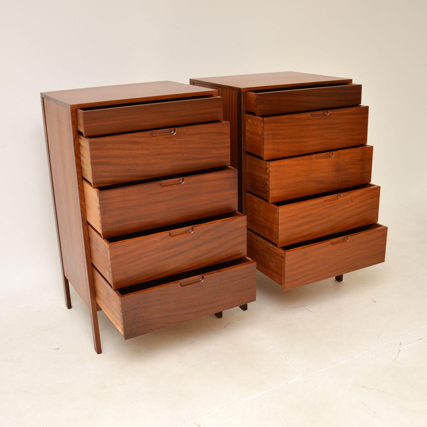 1960s Pair of Vintage Chest of Drawers by Richard Hornby In Good Condition In London, GB