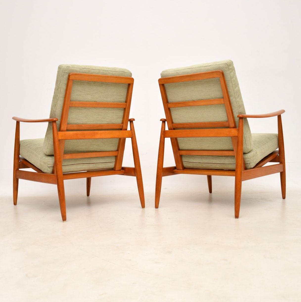 Mid-20th Century 1960s Pair of Vintage Danish Armchairs