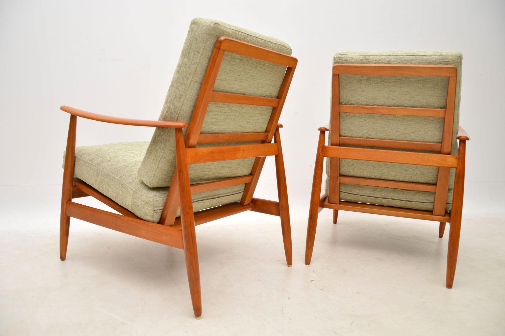 Mid-20th Century 1960s Pair of Vintage Danish Armchairs