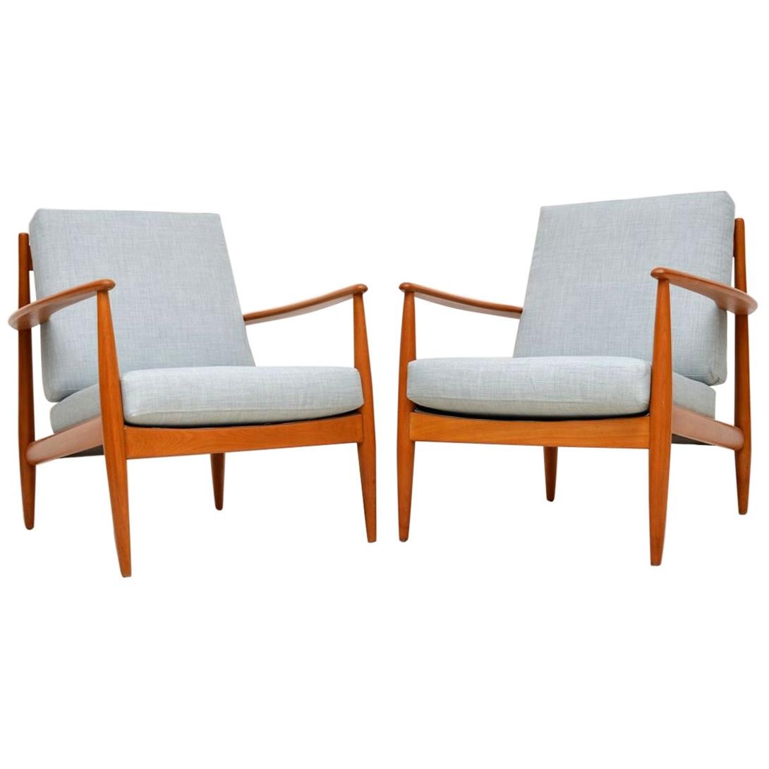 1960s Pair of Vintage Danish Armchairs