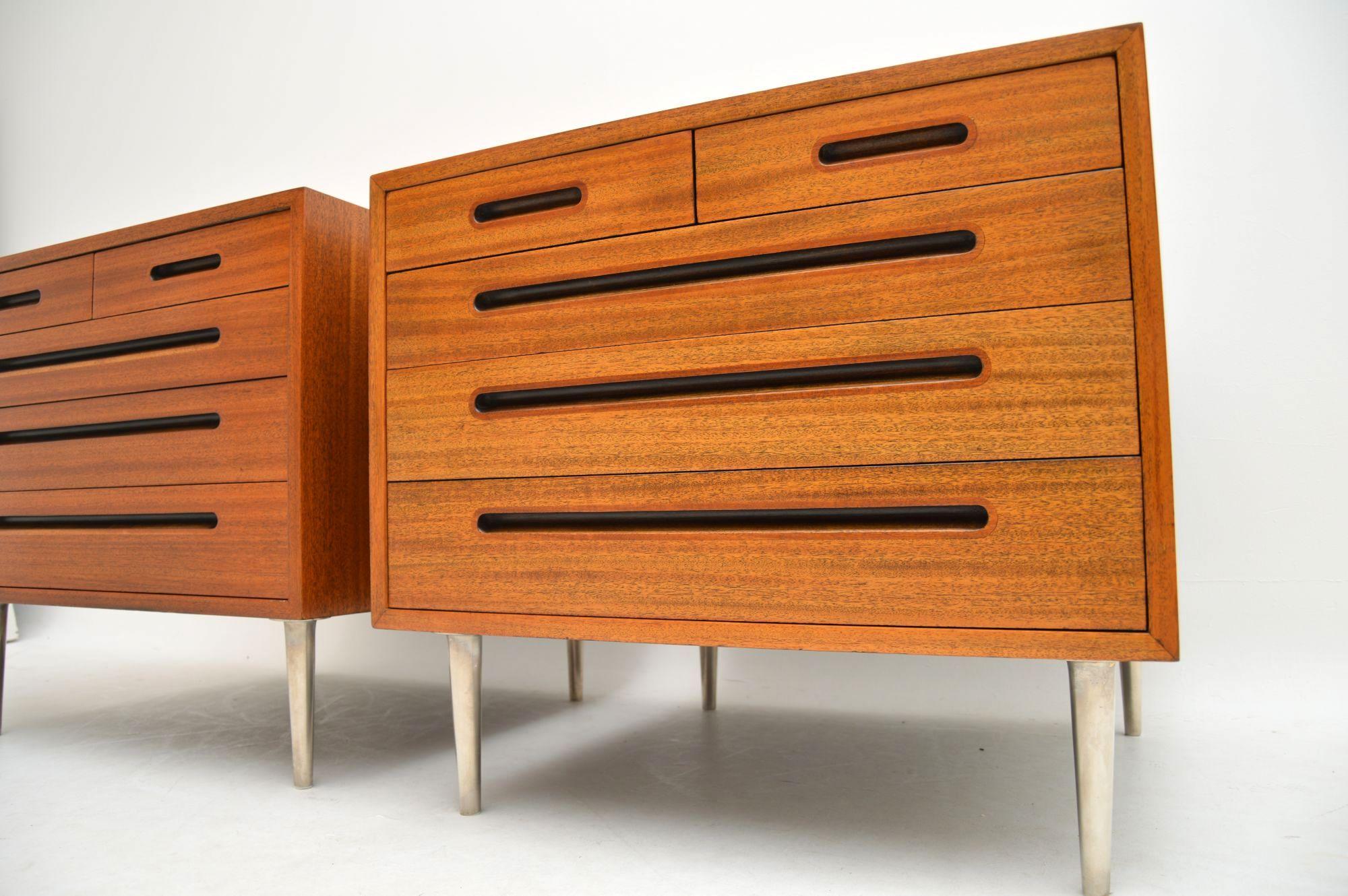 1960s Pair of Vintage Mahogany Chests by Edward Wormley for Dunbar 2