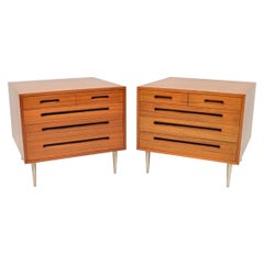 1960s Pair of Vintage Mahogany Chests by Edward Wormley for Dunbar