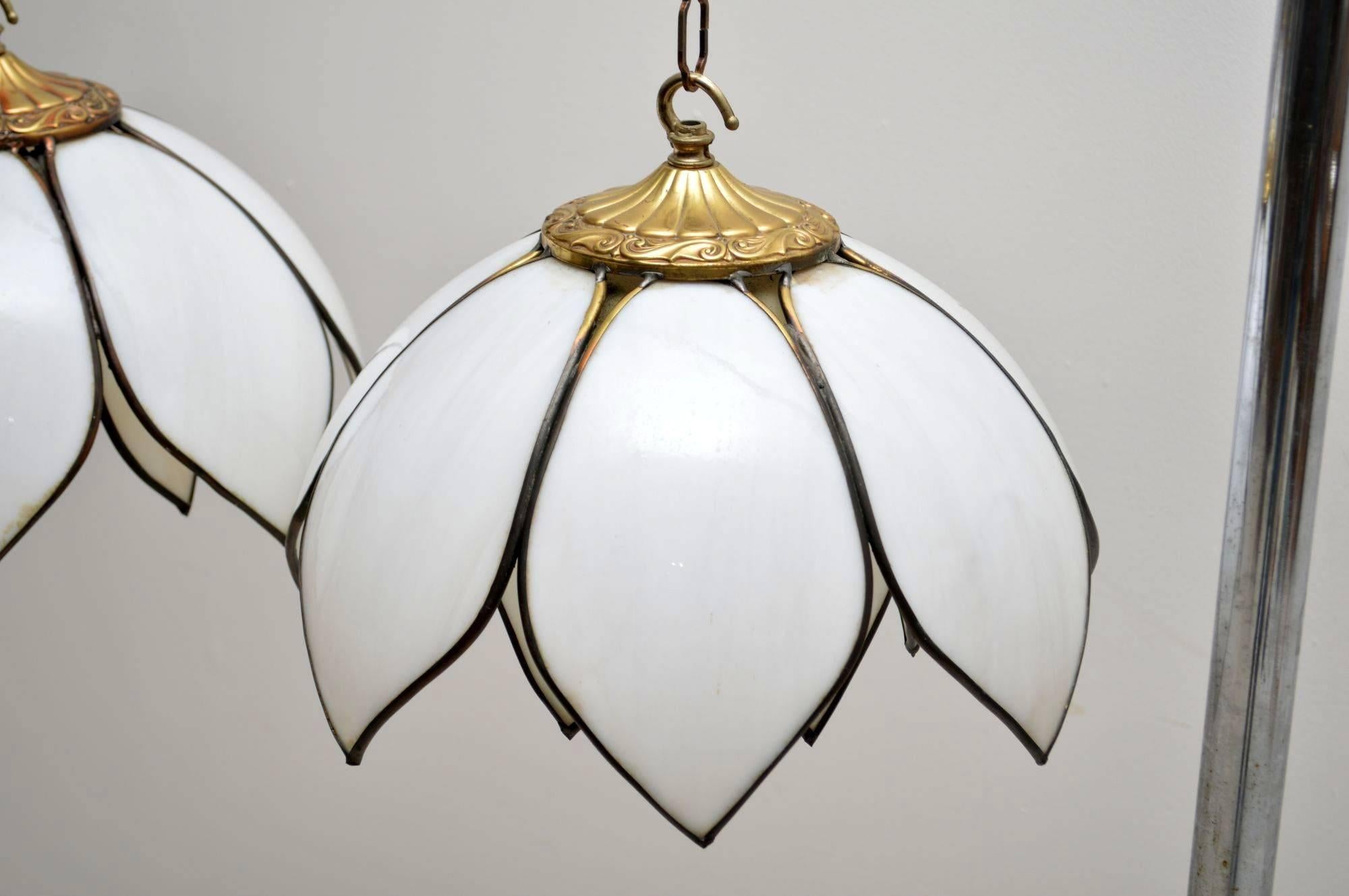 Mid-Century Modern 1960s Pair of Vintage Pendant Lamps