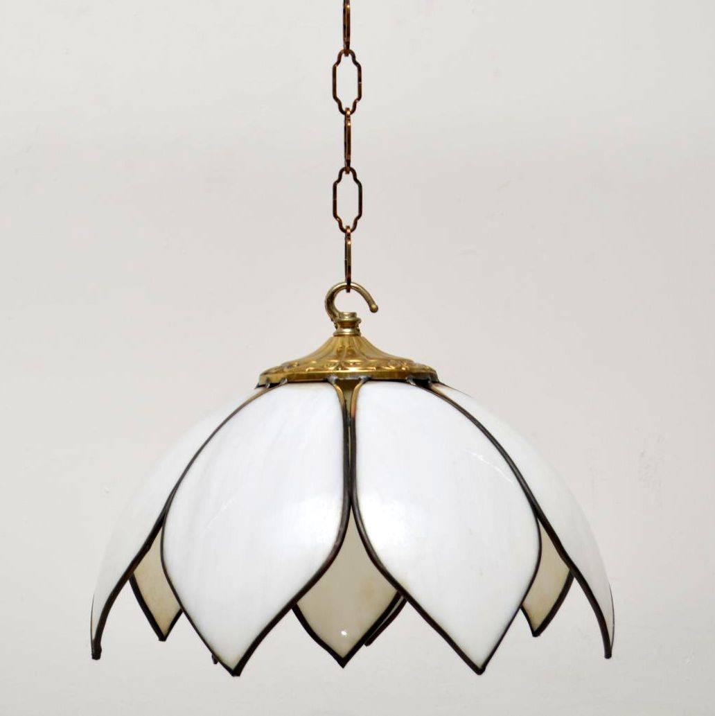 English 1960s Pair of Vintage Pendant Lamps
