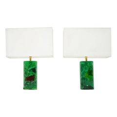 1960s Pair of Vintage Resin Table Lamps