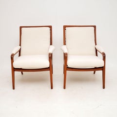 Pareja de sillones vintage de teca de los años 60, por Howard Keith