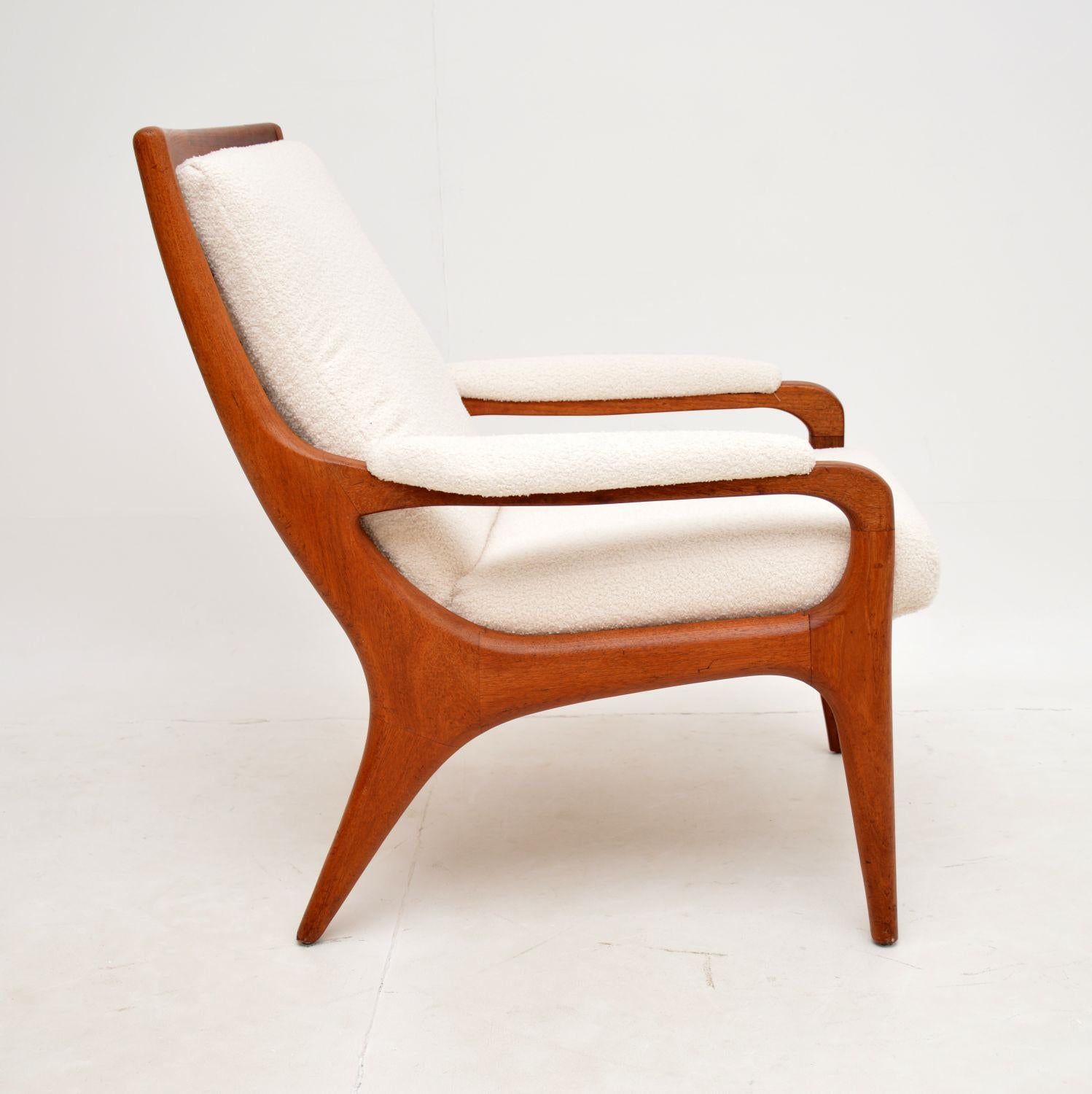 1960's Pair of Vintage Teak Armchairs by Howard Keith 2