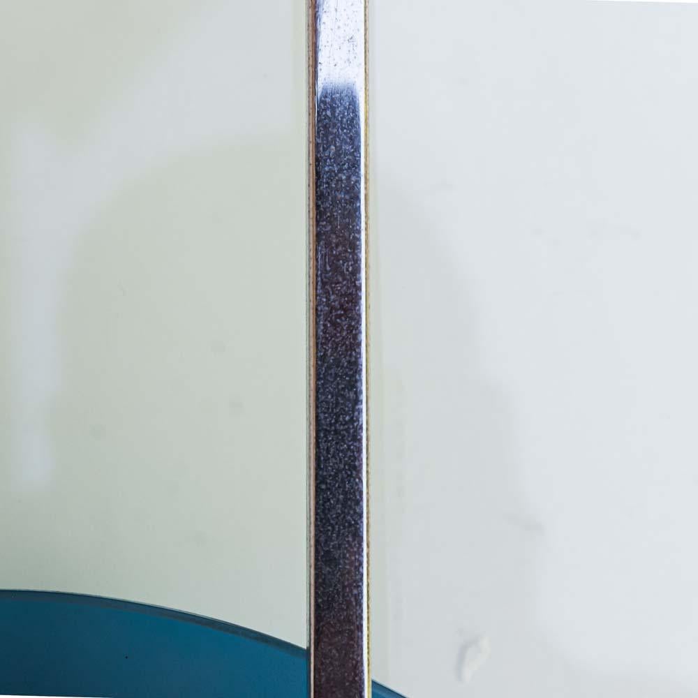 Coppia di applique anni '60 in vetro e cromo Attribuite a Fontana Arte in vendita 9