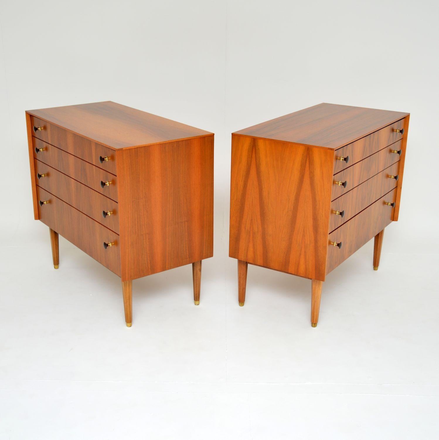 1960s Pair of Walnut Chests of Drawers by G Plan In Good Condition In London, GB