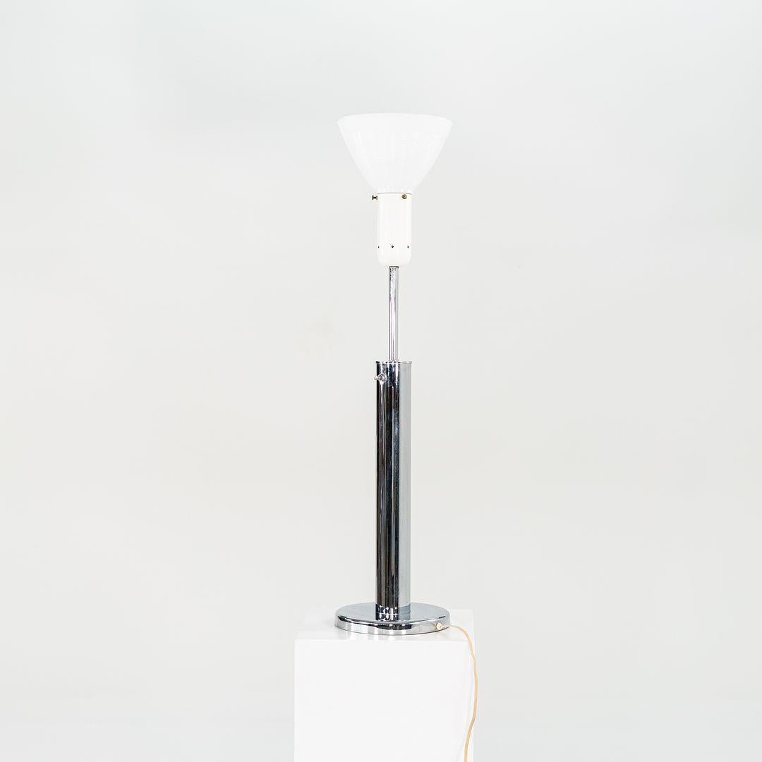 American 1960s Pair of Walter Von Nessen for Nessen Studios Skyscraper Chrome Table Lamps For Sale