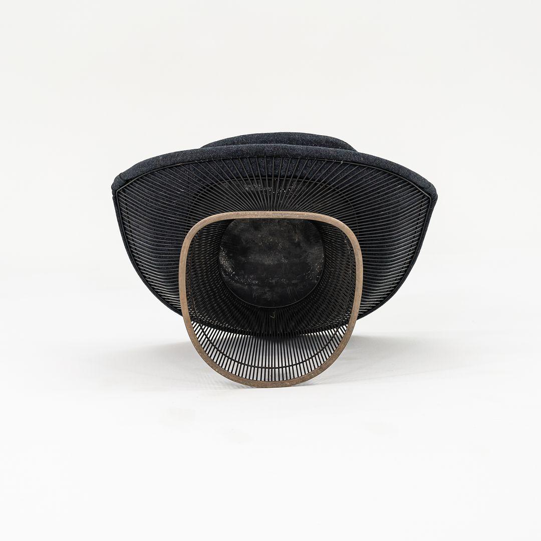 Paar Warren Platner für Knoll Loungesessel mit grauem Kvadrat-Stoff, 1960er Jahre im Angebot 3