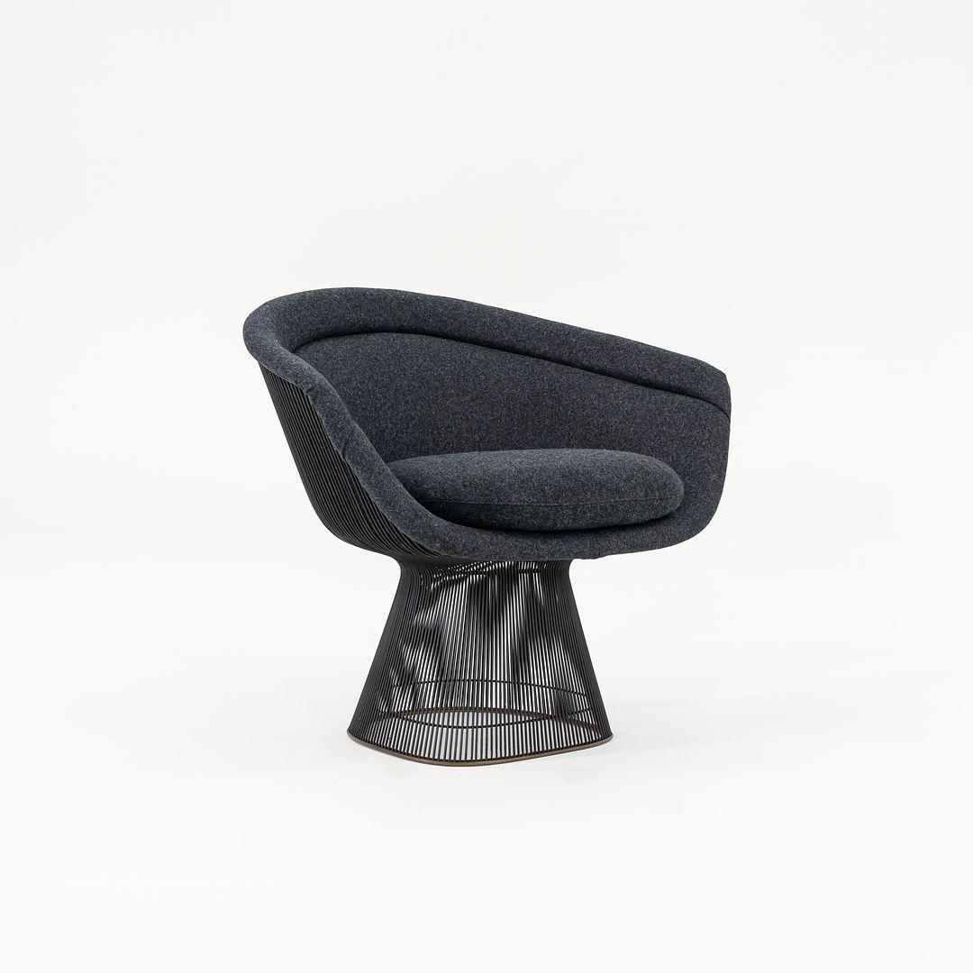 Paar Warren Platner für Knoll Loungesessel mit grauem Kvadrat-Stoff, 1960er Jahre (amerikanisch) im Angebot