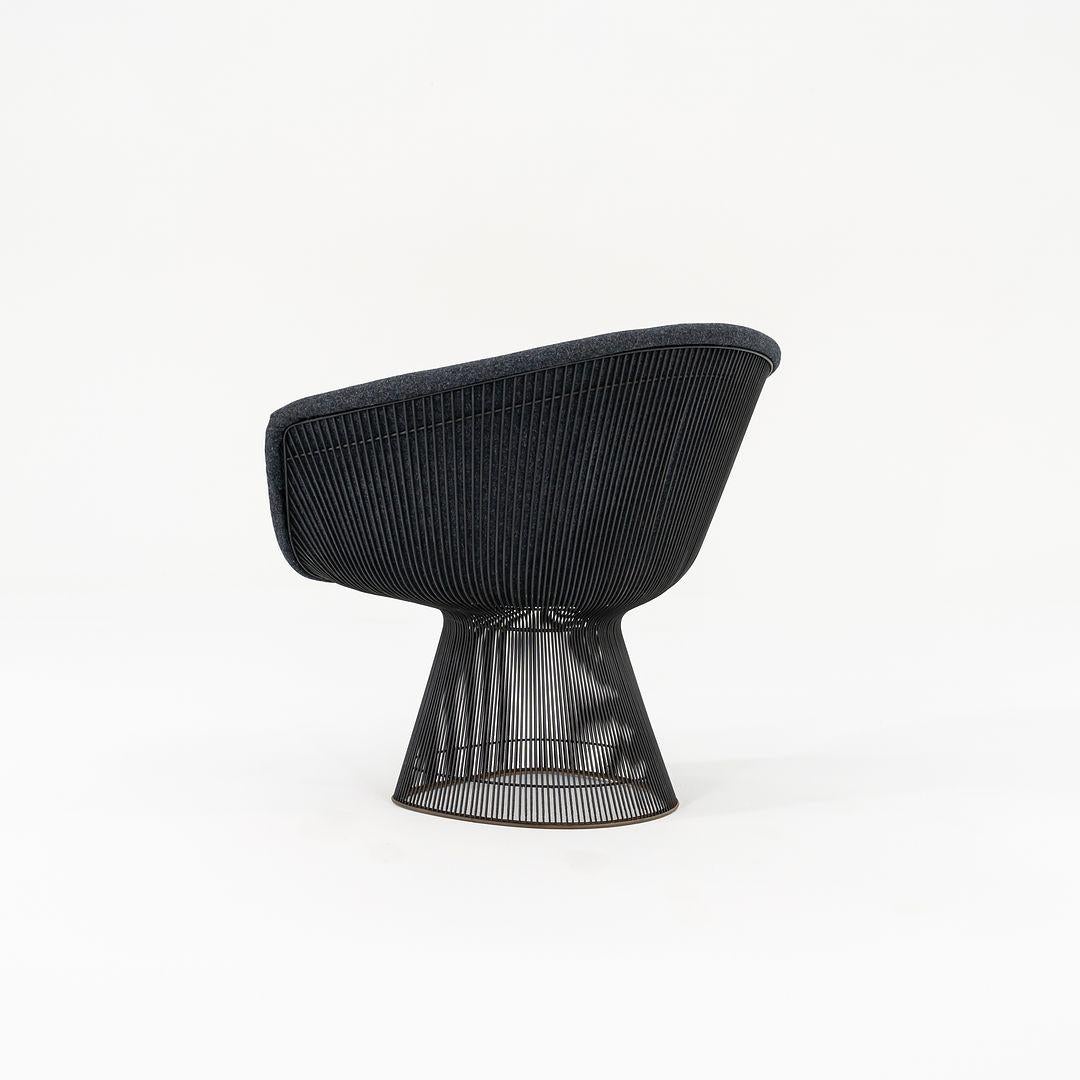 Paar Warren Platner für Knoll Loungesessel mit grauem Kvadrat-Stoff, 1960er Jahre (Mitte des 20. Jahrhunderts) im Angebot