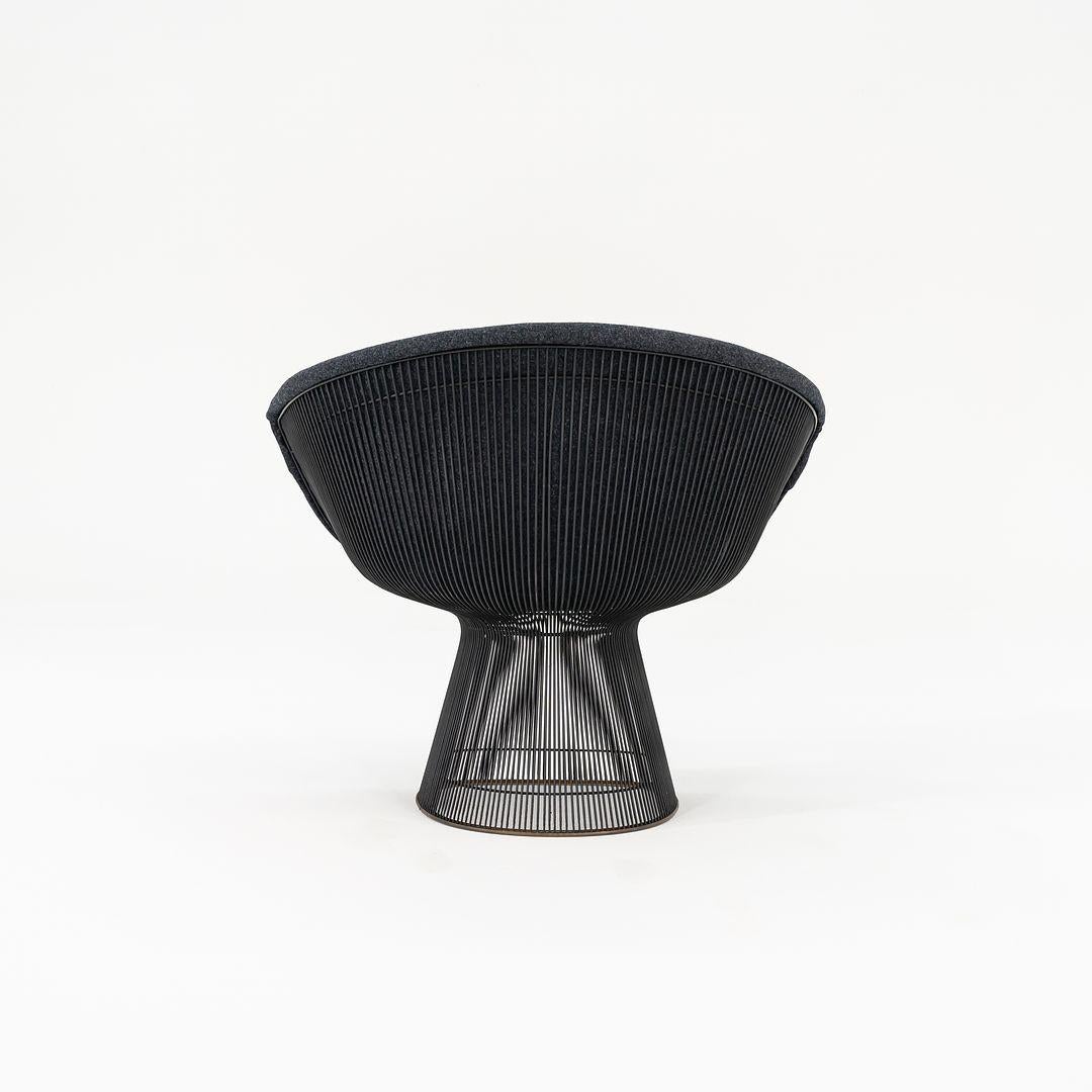 Paar Warren Platner für Knoll Loungesessel mit grauem Kvadrat-Stoff, 1960er Jahre (Samt) im Angebot