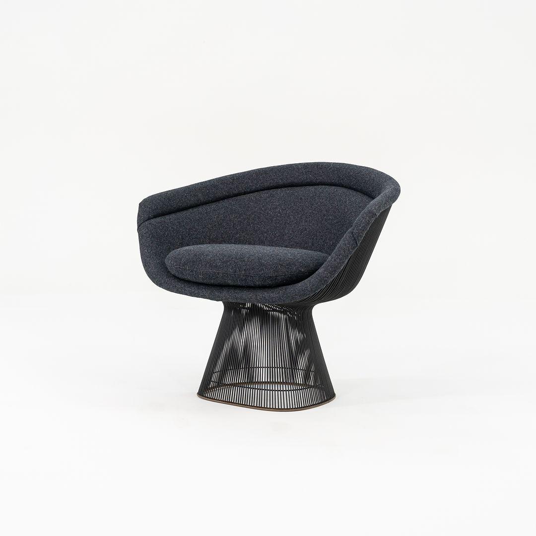 Paar Warren Platner für Knoll Loungesessel mit grauem Kvadrat-Stoff, 1960er Jahre im Angebot 2