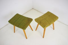 Coppia di sgabelli in legno del 1960, Cecoslovacchia