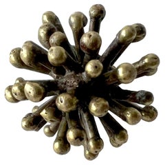 1960s Pal Kepenyes Bronze Hand Made Atomic Spike Ring