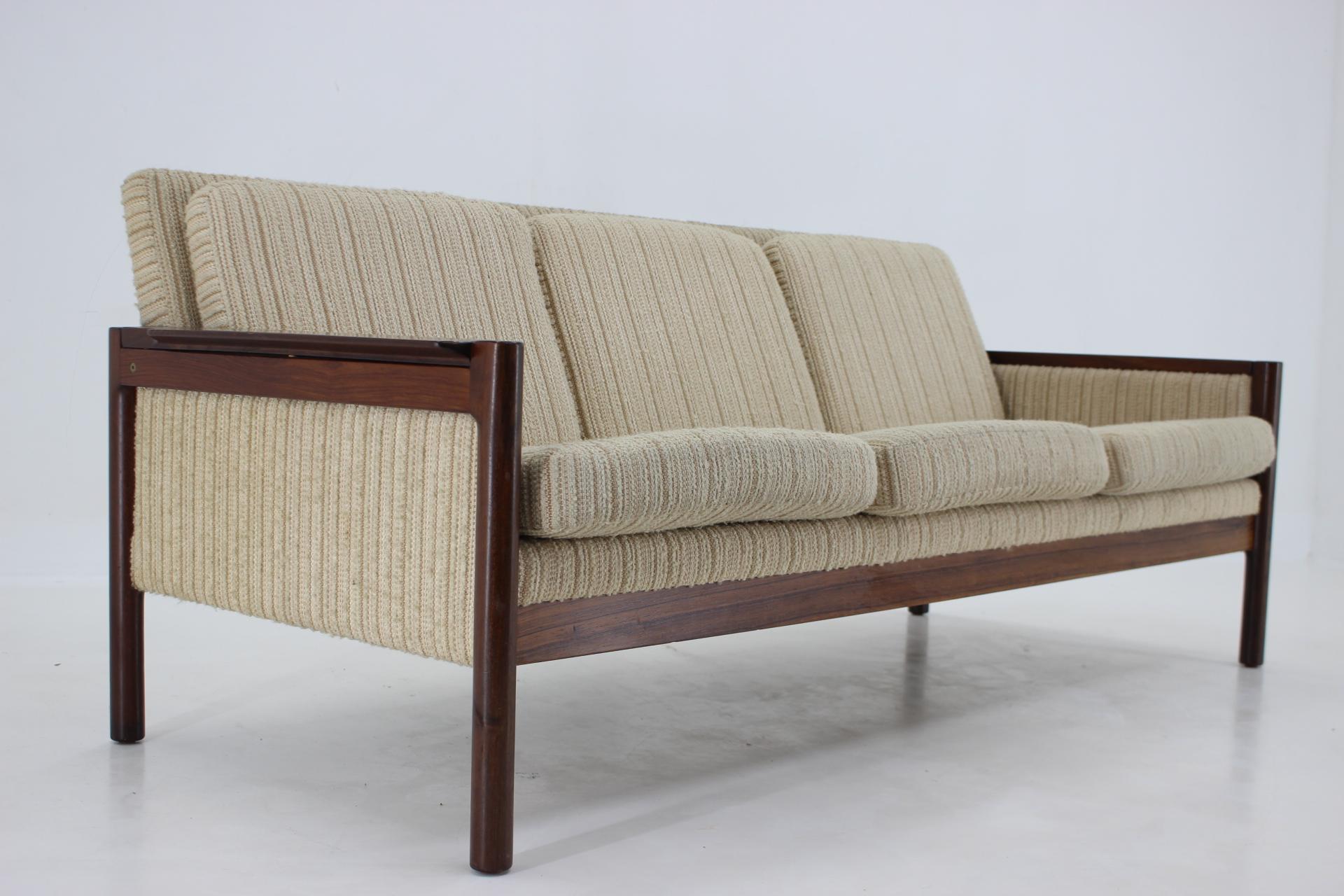 Danish 1960s Palisander 3-Seater Sofa, Denmark