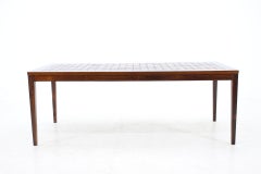 1960s Palisander and Tile Coffee Table, Denmark