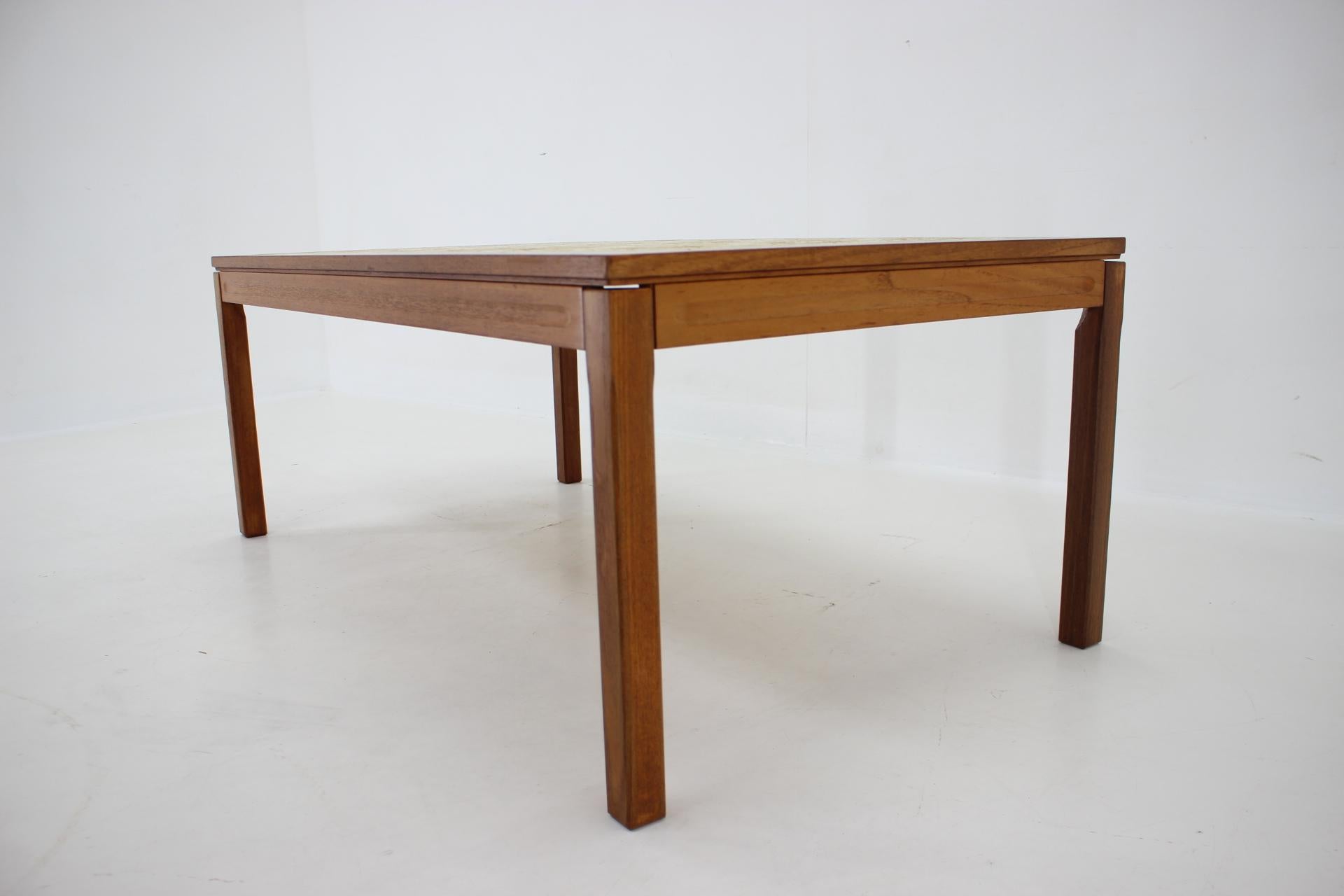 Danish 1960s Palisander and Tile Coffee Table, Denmark For Sale
