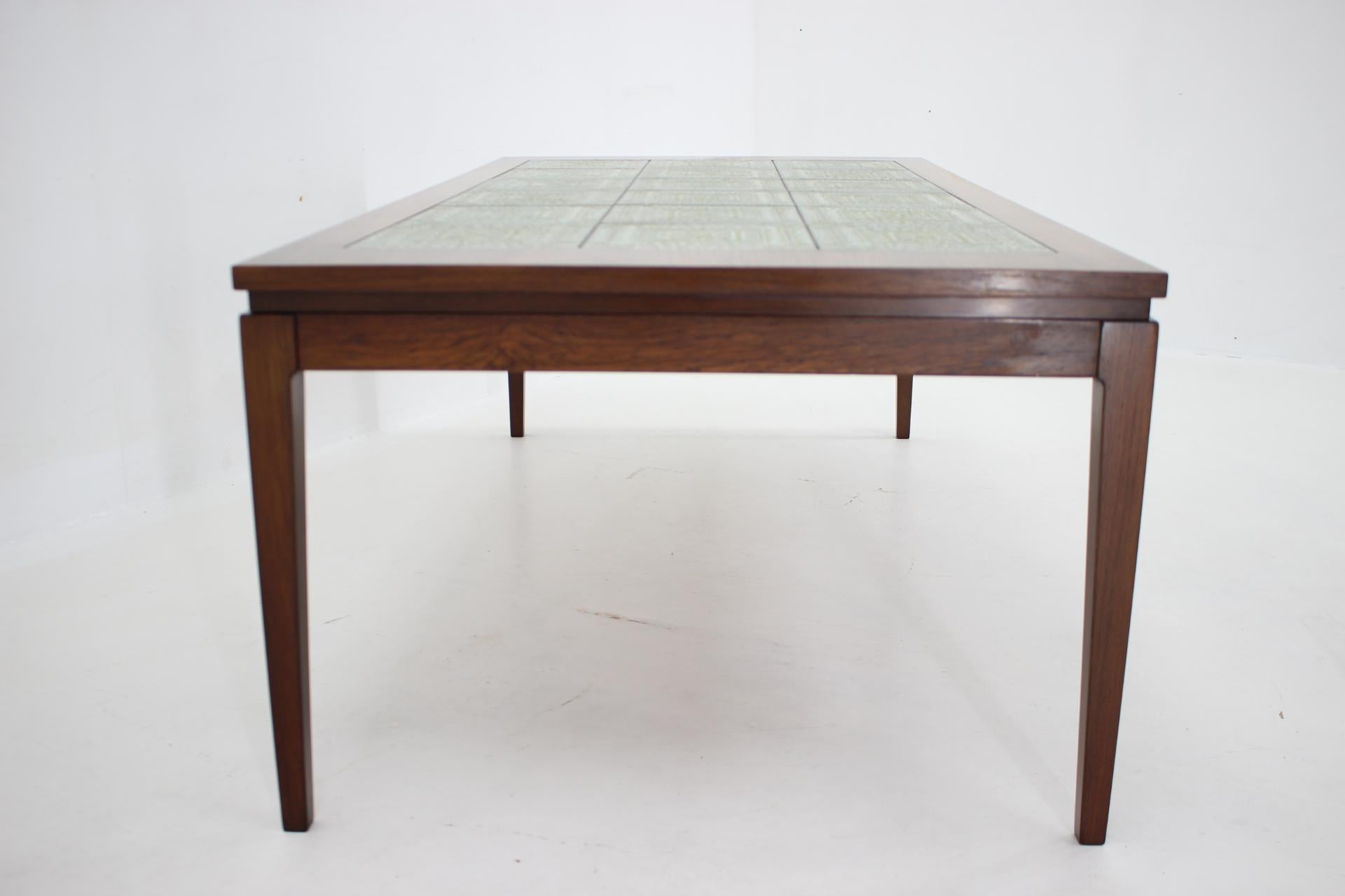 1960s Palisander and Tile Coffee Table, Denmark For Sale 2